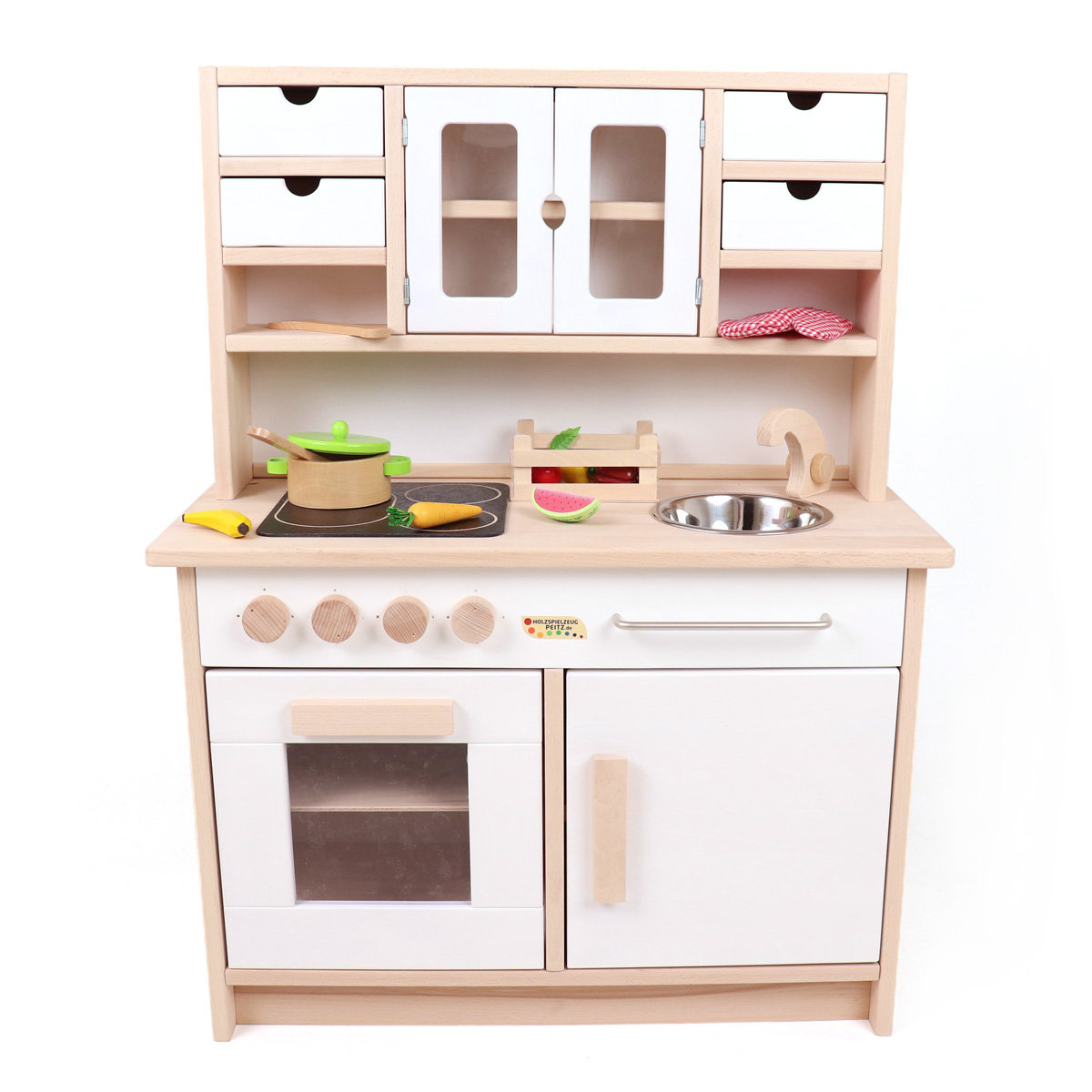 Kinderküche Hänsel | Buchen-Holz | Spielküche | Holzküche fürs Kinderzimmer