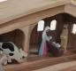Preview: Krippenfiguren Set Heilige Familie mit Maria, Josef, Jesuskind, Kuh und Esel