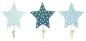 Preview: Kinder-Wandhaken-Sterne-grau-Kleiderhaken-Lern-Spielsachen-R16016