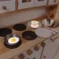 Preview: Zubehör für Kinderküche: Spiegelei aus Holz, Pfanne, Teller