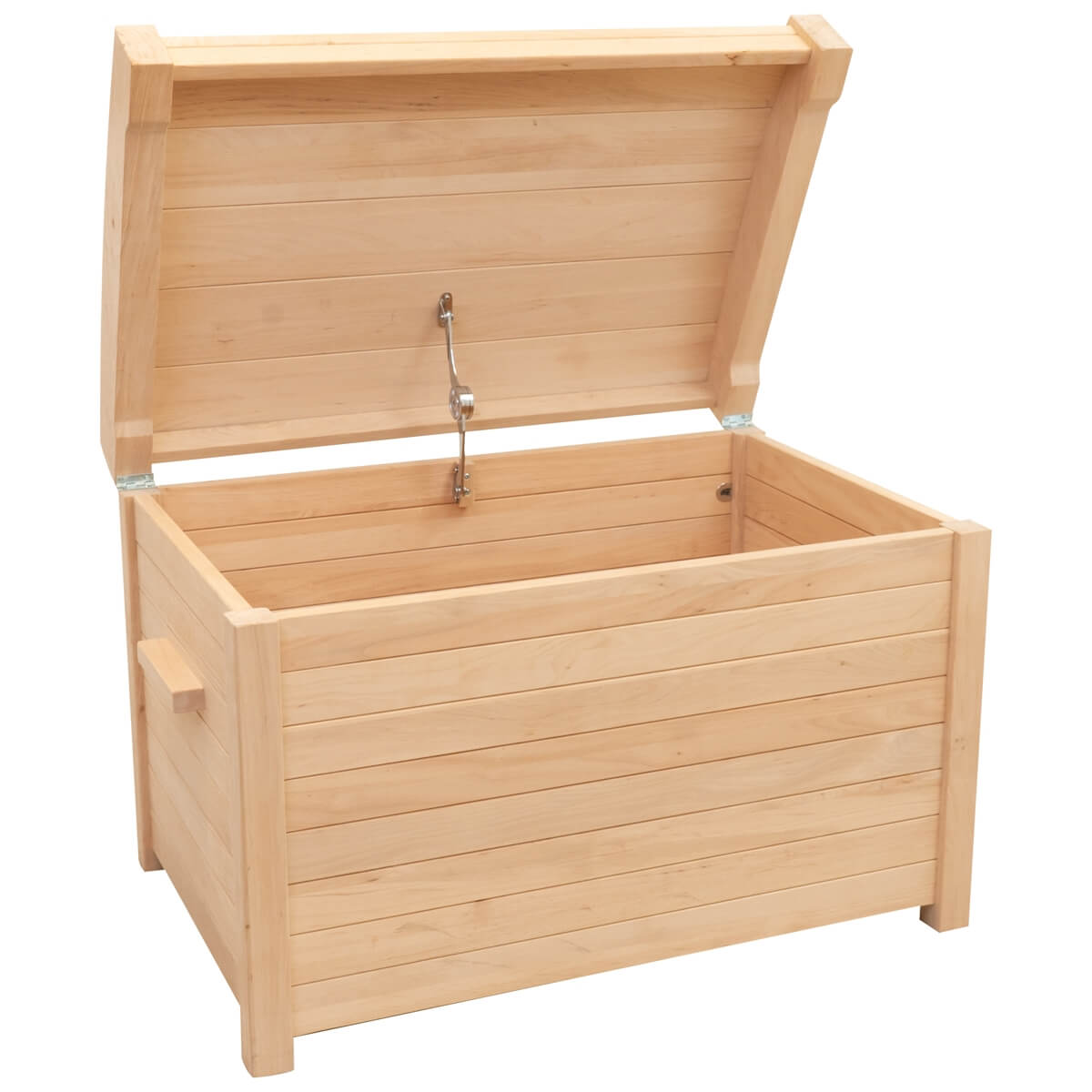 Schatztruhe aus massiv Erlenholz