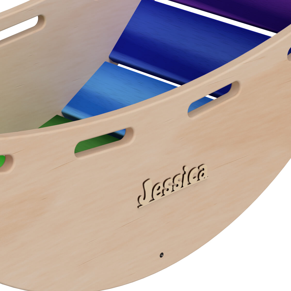 Schaukelwippe - Personalisierbar per 3D Holz Buchstaben