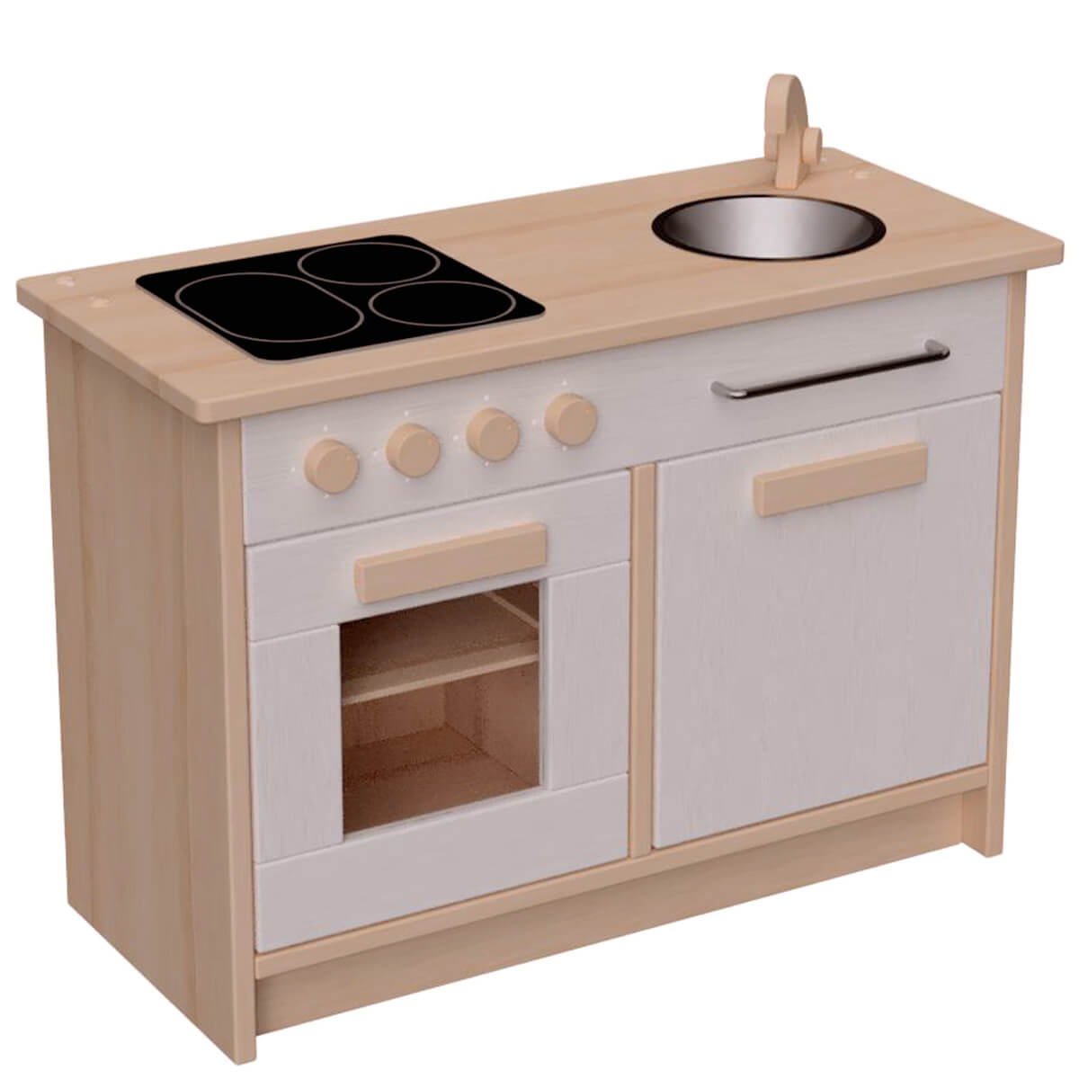 Kinderküche Rotkäppchen in weiß/natur