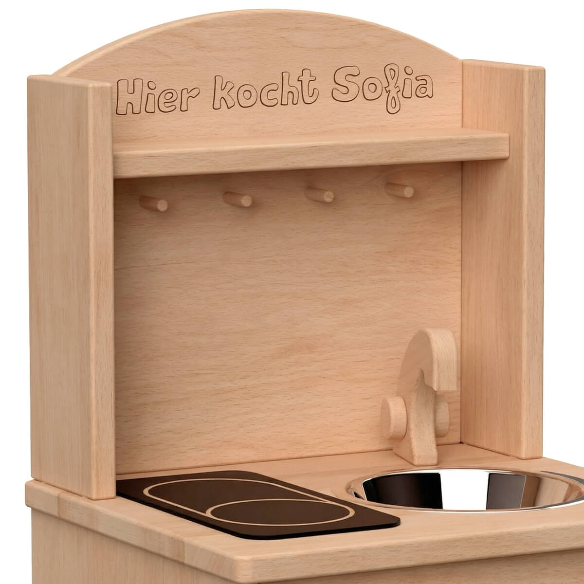 Kinderküche Däumelinchen mit Personalisierung per Laser Gravur