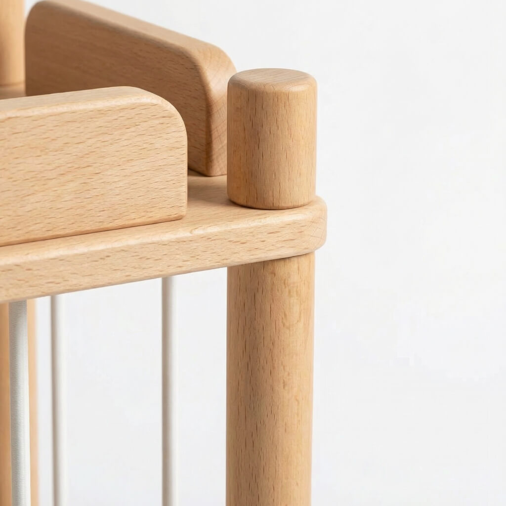 Kuscheltierzoo aus Buchenholz