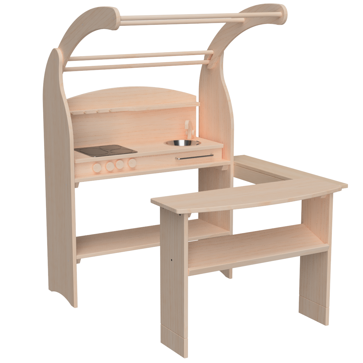 Spielständer mit Küche Set