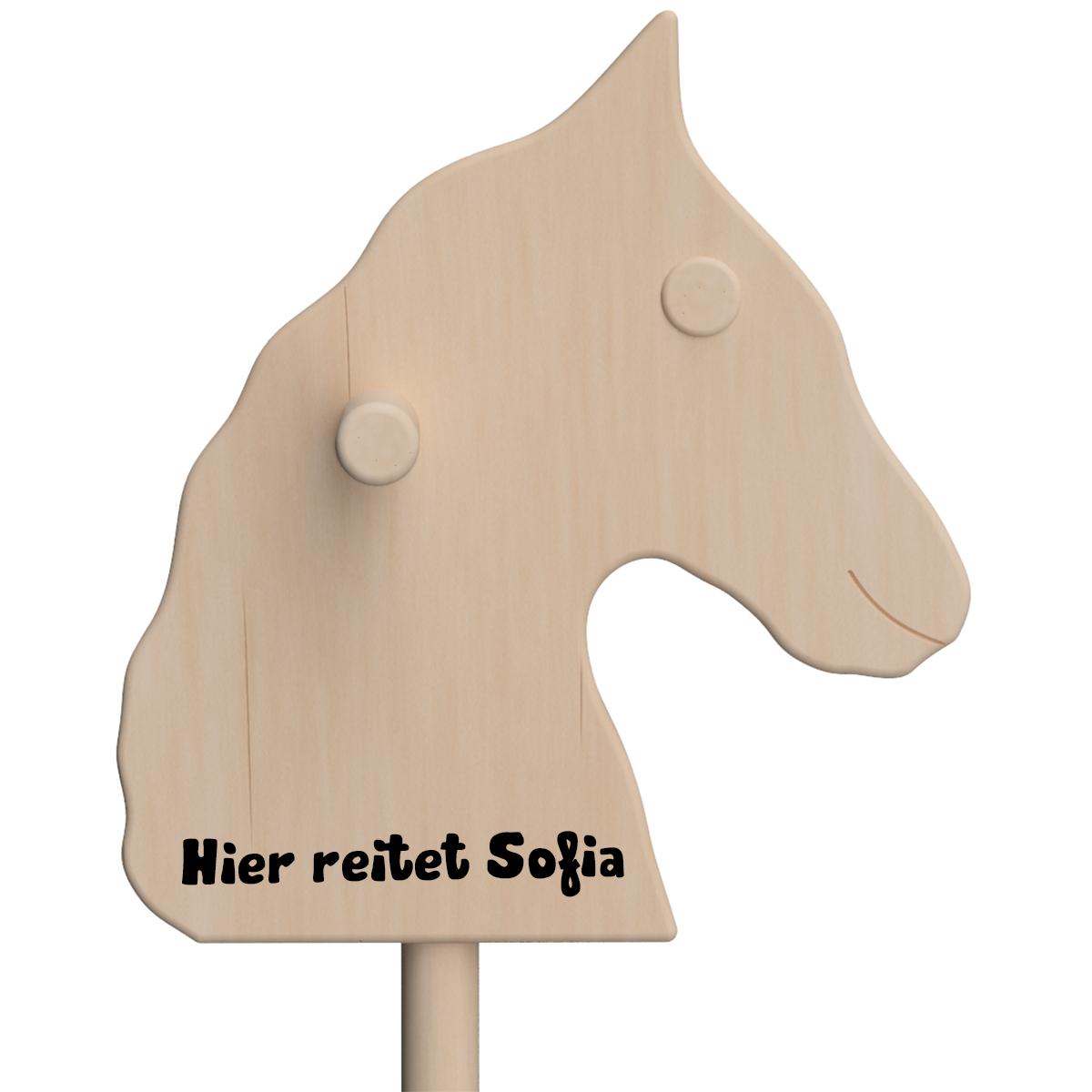 Steckenpferd - Personalisierbar per Laser Gravur