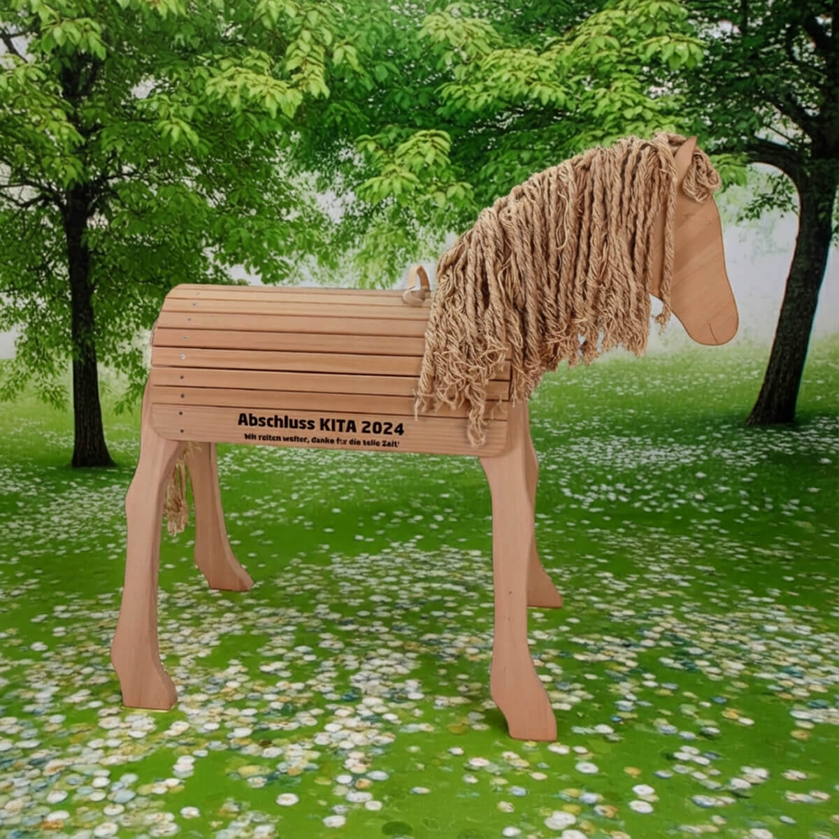 Sisal Mähne und Schweif für Holzpferd