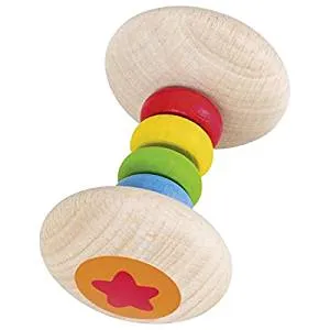 Greifspielzeug für Babys, bunte Ringe fördern das Greifen, abgerundete Endstücke.