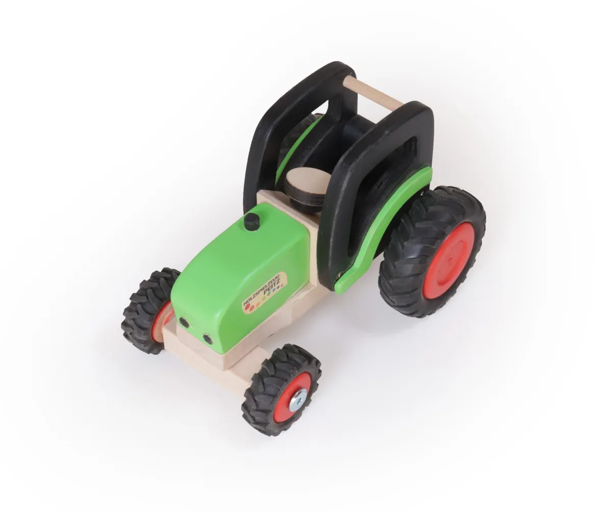 Bauernhof-Fahrzeuge - Spielzeug-Traktor - Massivholz - hochwertiges Kinderspielzeug