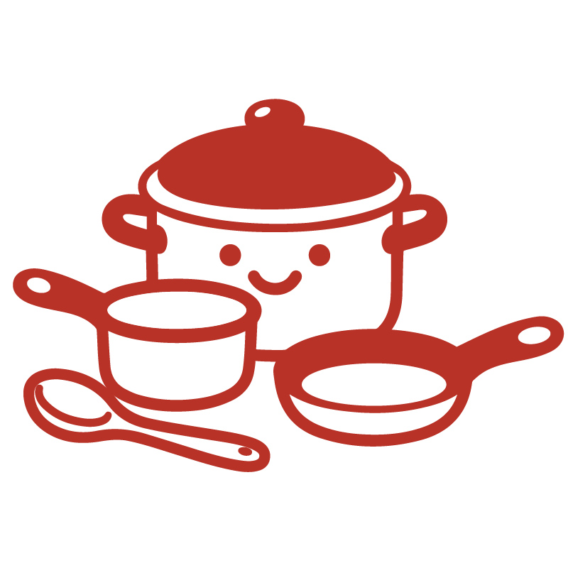 Kochtopf Set aus Holz mit grünen Deckel