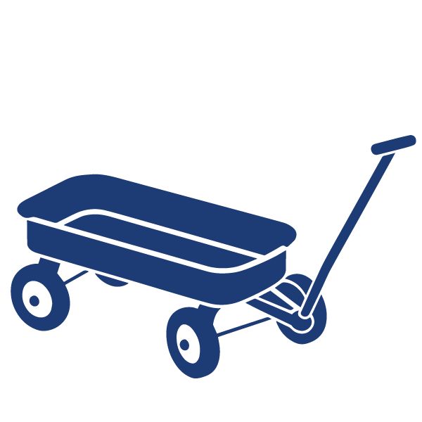 Kinder bollerwagen leiterwagen