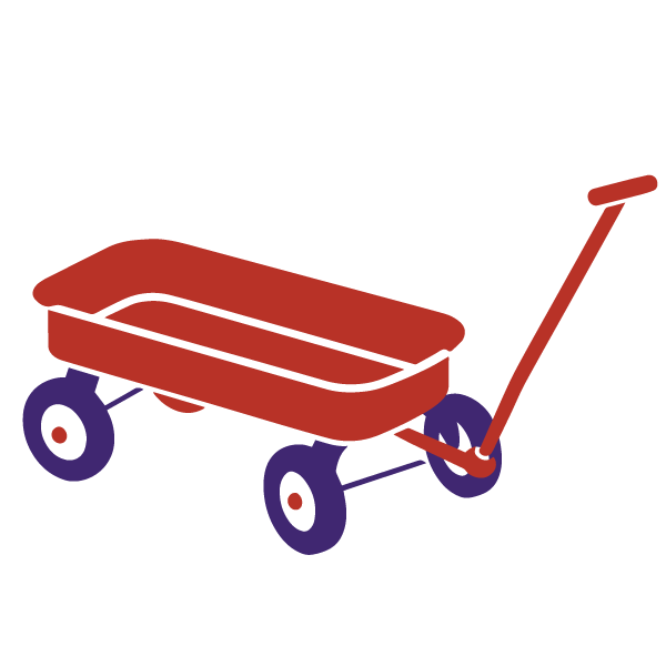 Kinder bollerwagen leiterwagen