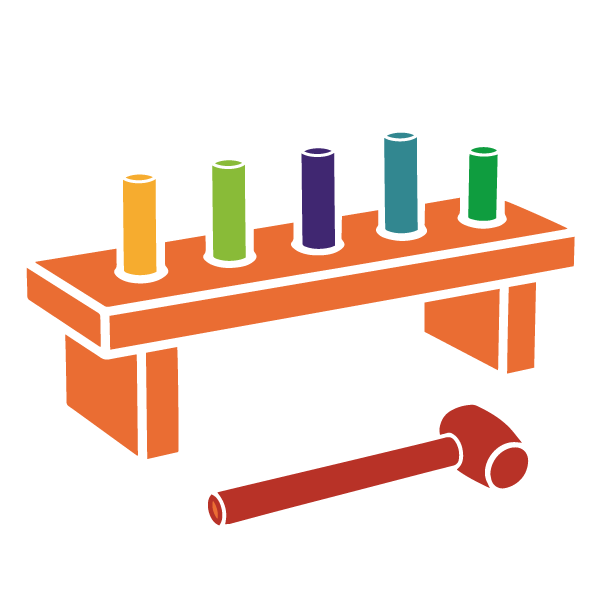 Kinder-Hammerspiel - pädogogisch wertvolles Spielzeug - hochwertiges Holzspielzeug - kreatives Spielzeug - Originelle Geburtstaggeschenke