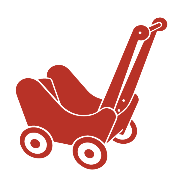 pädagogisch wertvolles Spielzeug - Puppenwagen - Natur-Spielzeug - hochwertiges Holzspielzeug