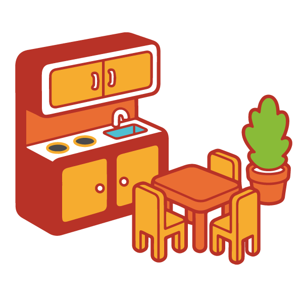 Puppenhaus-Moebel für ein Puppenhaus für Kinder