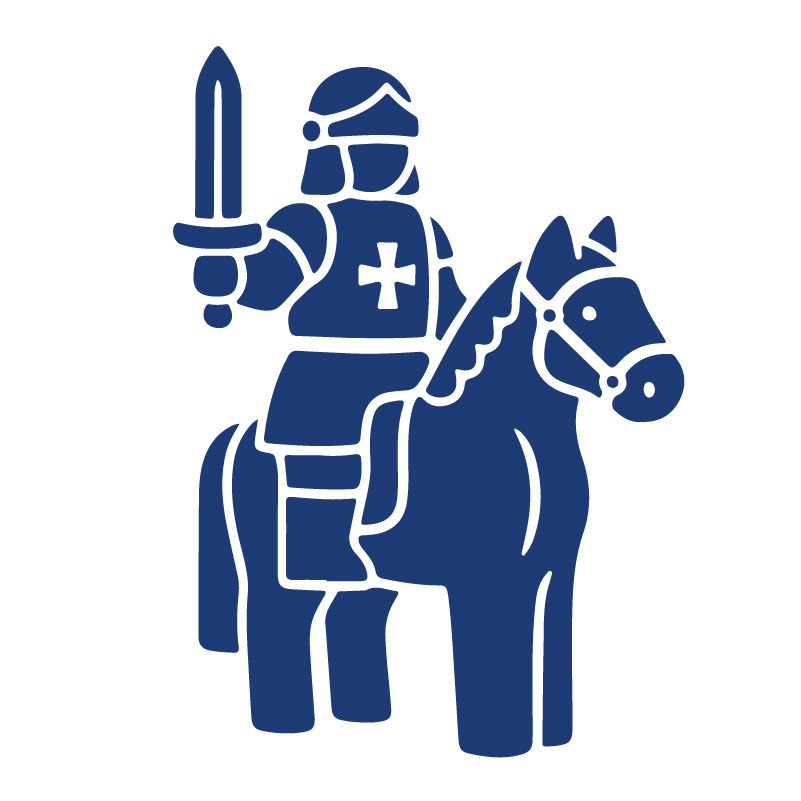 Ritterburg-Figuren - Naturholz-Spielfiguren - hochwertiges Holzspielzeug Spielzeug öko Holz