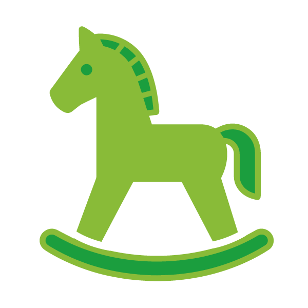 Schaukelpferd - pädogogisch wertvolles Spielzeug - hochwertiges Holzspielzeug - kreatives Spielzeug - Originelle Geburtstaggeschenke