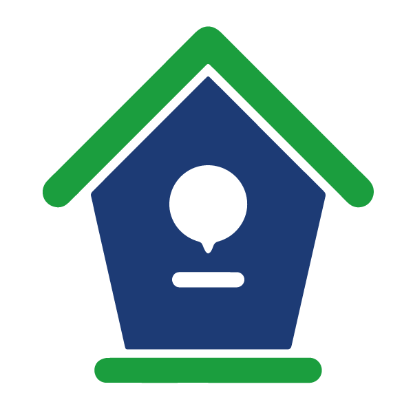 farbenfrohe Vogelhäuser - gutes Holzspielzeug - stabil und wetterfest - robust und individuell aufstellbar