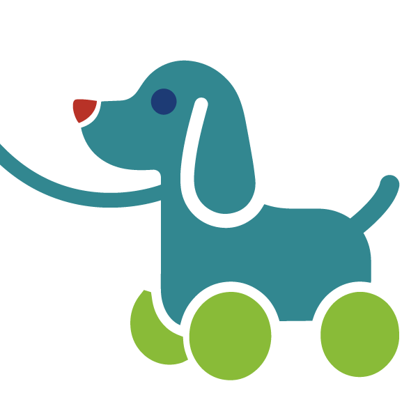 Ziehtiere - Laufen lernen - pädagogisch wertvolles Holzspielzeug - Natur-Spielzeug bunt und kreativ