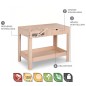Preview: Kinderwerkbank aus Holz mit allen Features