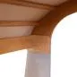 Preview: 1060-1 Detail: massive Verschraubung des Bogens mit dem Seitenständer, mit Tuch in Beige von Holz-Spielzeug Peitz