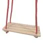 Mobile Preview: Holz-Schaukel mit roten Nylon-Seilen | Kinder-Garten-Schaukel | Spielzeug-Schaukel
