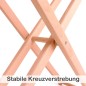 Preview: Stabile Kreuzverstrebung am Kinder Bügelbrett aus Holz