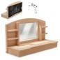 Preview: Kinder Schminktisch Aufsatz aus Holz mit Spiegel und Ablagen