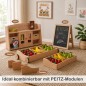 Preview: Holz Kaufladen Einsatz kombinierbar mit weiteren PEITZ Modulen für flexible Spielwelten