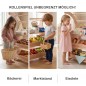 Preview: Holz Kaufladen Einsatz als Bäckerei, Marktstand und Eisdiele für vielseitige Rollenspiele