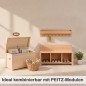 Preview: Kinder Sitzbank mit 3 Fächern ideal kombinierbar mit PEITZ-Modulen für Flur und Kinderzimmer.