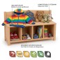 Preview: Kinder Sitzbank mit 4 Schuhfächern bietet viel Stauraum für Schuhe und Alltagschaos.
