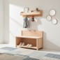 Preview: Kinder Sitzbank mit Schuhregal harmonisch im hellen Flur integriert – praktisch und platzsparend.