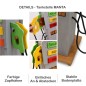 Preview: Farbige Zapfhähne an Kinder Tankstelle aus Holz – intuitives Spielen