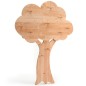 Preview: Baum Garderobe Kinder aus naturbelassenem Erlenholz freigestellt auf weißem Hintergrund