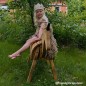 Preview: Einhorn aus Massivholz mit Horn für Prinzessinnen - Altes Modell