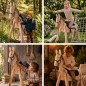 Preview: Der Holzesel PEDRO begleitet Kinder beim Reiten, Pflegen und fantasievollen Rollenspiel.
