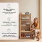 Preview: Schuhregal Kinder fördert Selbstständigkeit, Ordnung und Alltag im Montessori-Flur