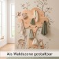 Preview: Garderobe an der Wand als hübsche kreative Wald-Szene gestaltbar mit Wand Tattoos