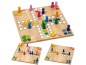 Preview: Ludo Brettspiel für Kinder aus Naturholz mit farbenfrohen Spielfiguren