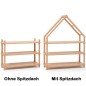 Preview: Puppenhaus Regal aus Holz 2 in 1
