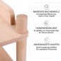 Preview: Puppen Wickeltisch aus massivem Buchenholz mit feiner Maserung, Handarbeit und abgerundeten Kanten