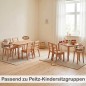 Preview: Puppenhochstuhl aus Holz passend zu Peitz-Kindersitzgruppen für gemeinsames Rollenspiel auf Tischhöhe