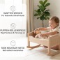 Preview: Benefit-Infografik zu Wiegenkufen für Puppenbett mit Rollenspiel und sanftem Wiegen.