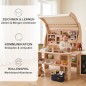 Preview: Marktstand Kaufladen Spielständer fördert Rechnen, Kommunikation und fantasievolles Rollenspiel beim Einkaufen