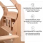 Preview: Marktstand Kaufladen Spielständer aus massivem Buchenholz mit sichtbarer Maserung und weich gerundeten Kanten
