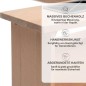 Preview: Spieltheke aus Buche natur mit zusätzlichem Regal – stabile Erweiterung für mehr Stauraum beim Kaufladenspiel