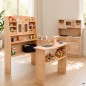 Preview: Spieltheke mit Aufsatz harmonisch im hellen Kinderzimmer mit passenden Peitz Spielmöbeln und Erweiterungen