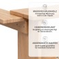 Preview: Spieltheke für Spielständer PAULA aus massivem Erlenholz mit sichtbarer Maserung, Handarbeit und abgerundeten Kanten